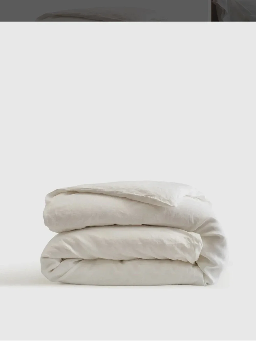 New Quince 100% European Linen Duvet Cover King/cali King White